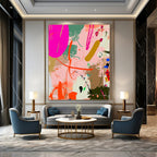 Colorful Abstract Doodles Painting for Creative Studios GAB0972