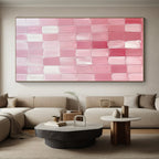 Pink - Grid Abstract Painting with Soft Gradients WINK865