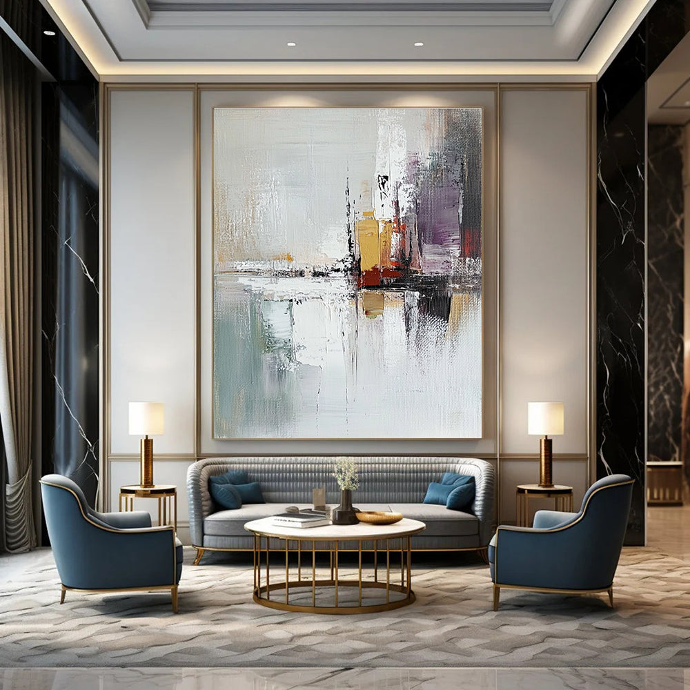 Urban Reflection Abstract Painting for Modern - Styled Lofts GAB1078