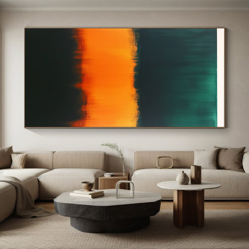 Gradient Color Bands Abstract Painting with Vivid Transition WINK156