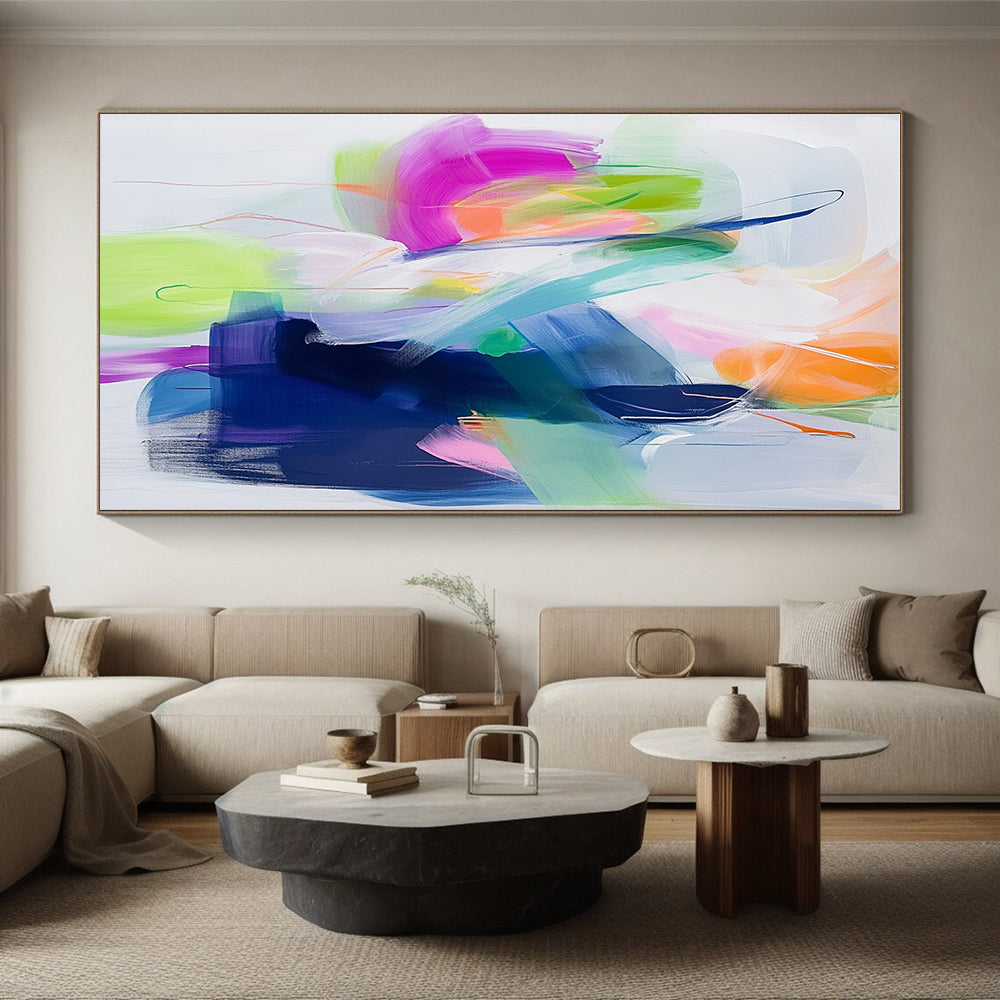 Pastel - Hued Abstract Flow Painting with Soft Movement WINK628