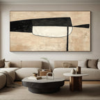 Minimalist Shapes Abstract Painting with Calm Geometry WINK142