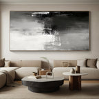 Gray Abstract Textures Painting with Subtle Depth WINK347