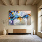 Colorful Abstract Reflection Painting for Lakeside Vacation Homes YHT376