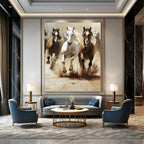 Galloping Horses Painting of Dynamic Power GAB0147
