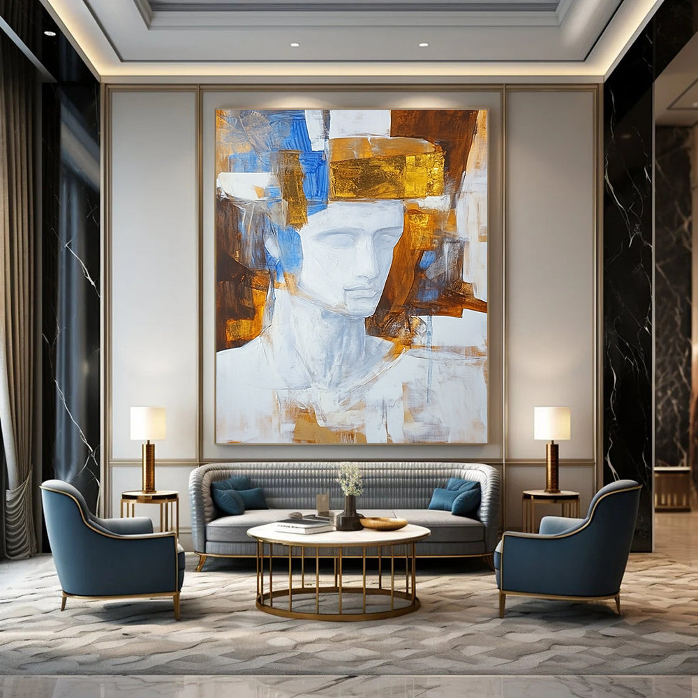 Abstract Sculpture Portrait Abstract Painting for Art - Centric Homes GAB1108