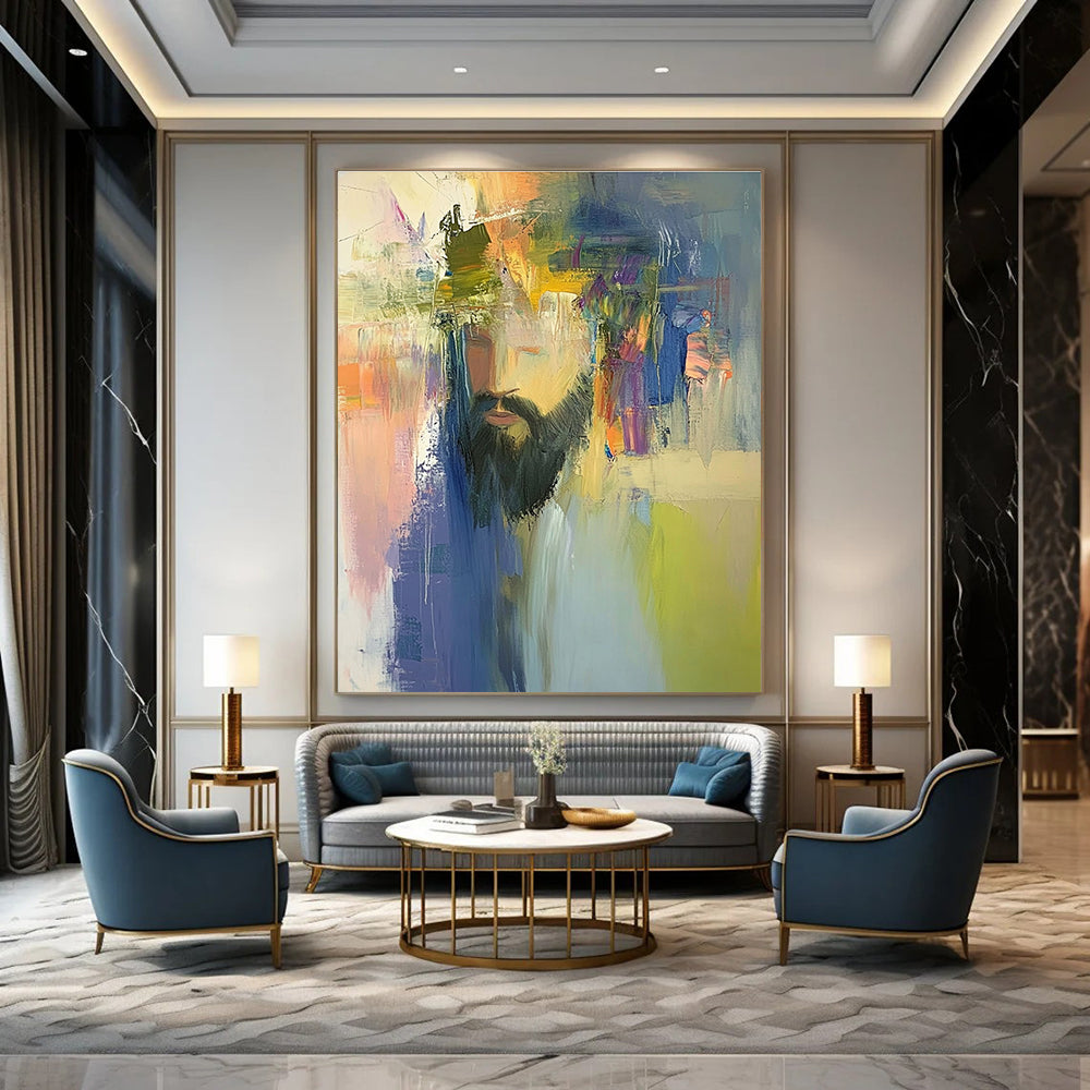 Colorful Portrait Abstract Painting for Artistic - Styled Studios GAB1071