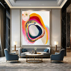 Colorful Layered Abstract Painting for Artistic Playrooms GAB0743