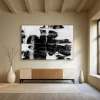 Monochrome Abstract Painting for Industrial Spaces YHT134