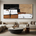 Earthy Tones Abstract Painting with Rustic Harmony WINK354