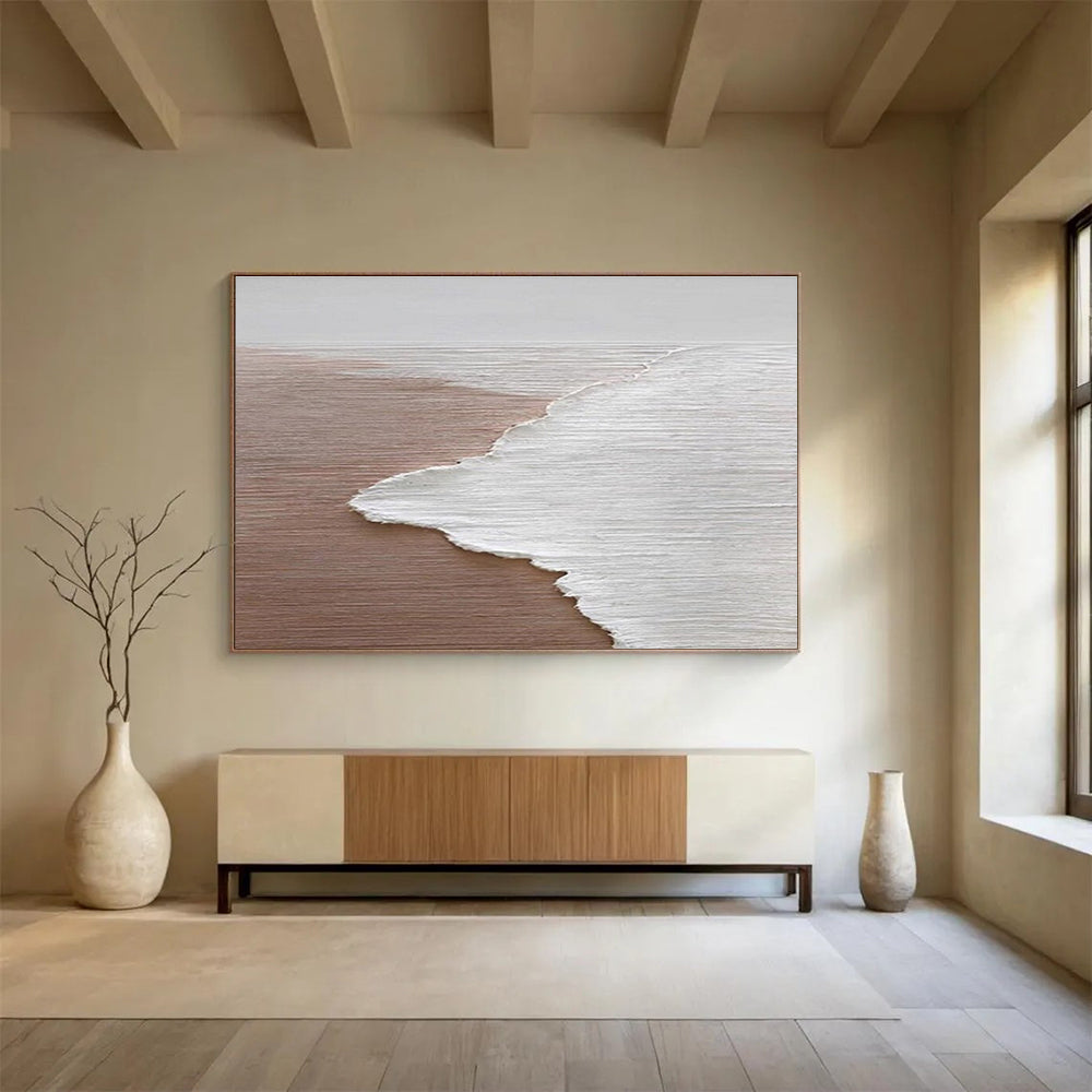 Beach Wave Abstract Painting for Coastal Homes YHT178