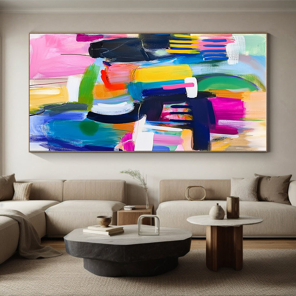 More Colorful Abstract Painting with Enhanced Vibrancy WINK577