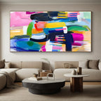 More Colorful Abstract Painting with Enhanced Vibrancy WINK577