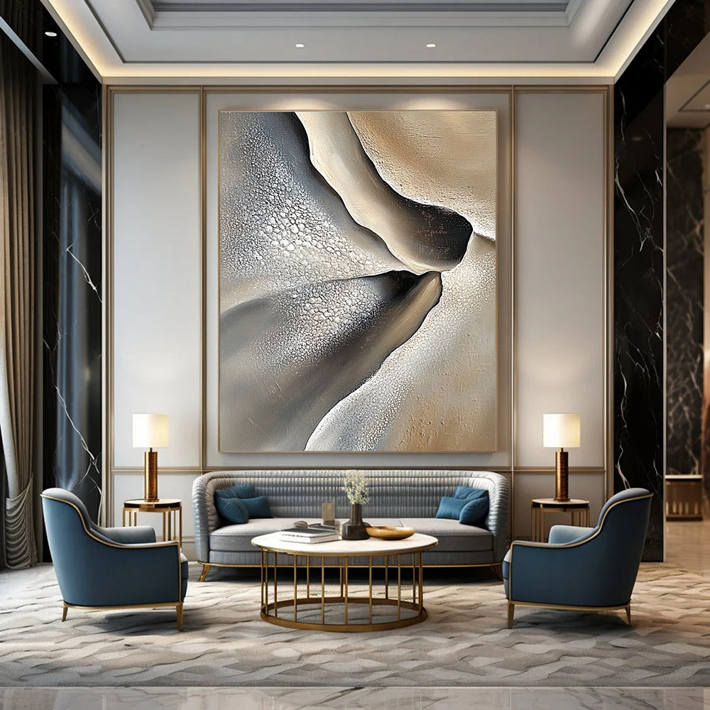 Textured Desert Abstract Painting for Southwest - Inspired Restaurants GAB1018