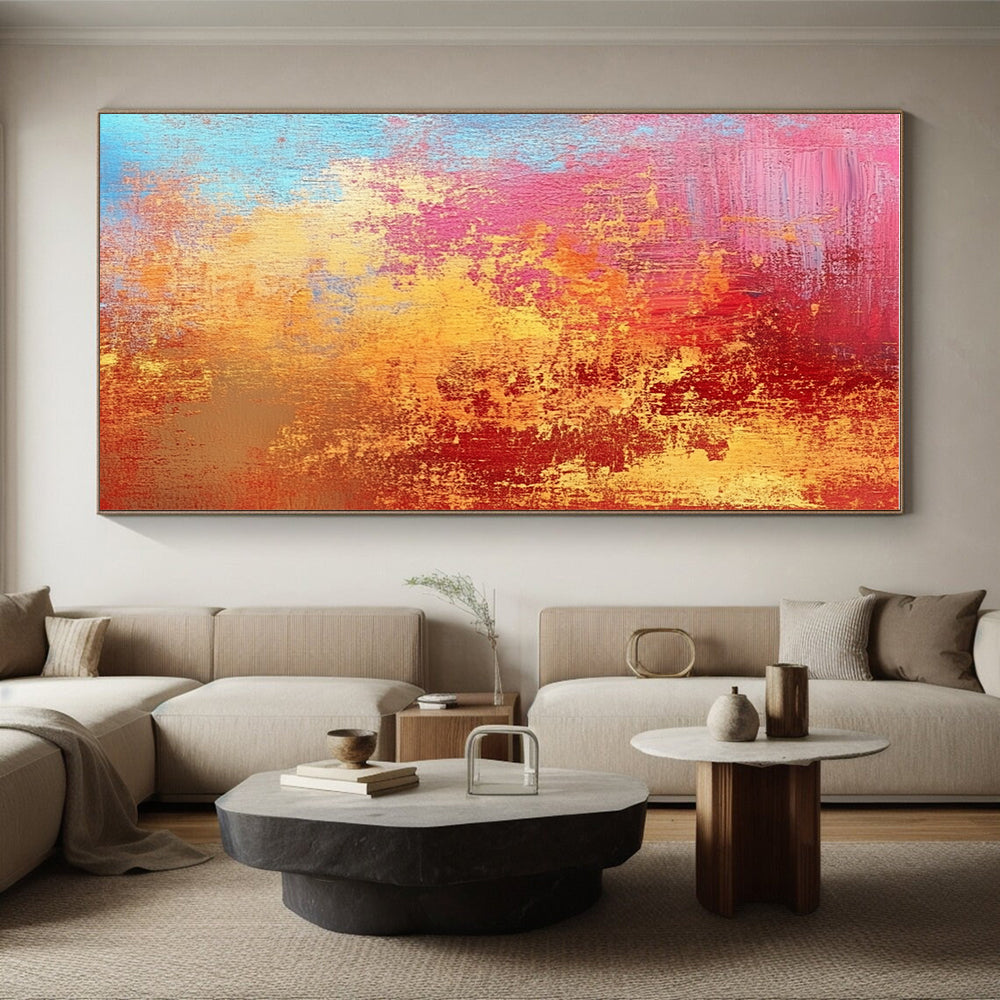 Fiery Abstract Colors Painting with Passionate Intensity WINK332