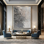 Textured Gray Roots Abstract Painting GAB0309