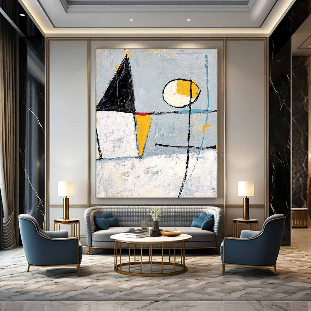 Geometric Shapes Abstract Painting for Modern - Styled Lofts GAB1087
