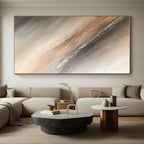 Metallic Tones Abstract Painting with Subtle Shimmer WINK794