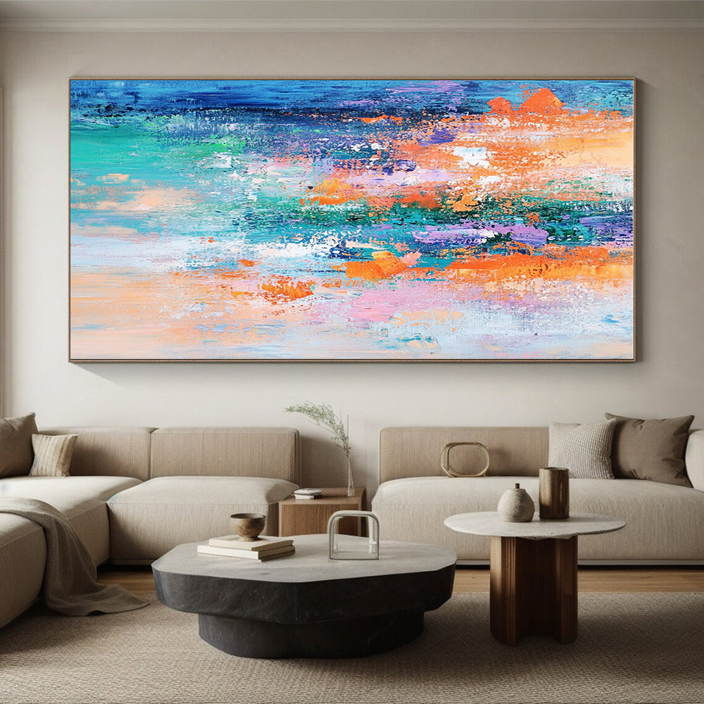 Colorful Abstract Fusion Painting with Dynamic Energy WINK522