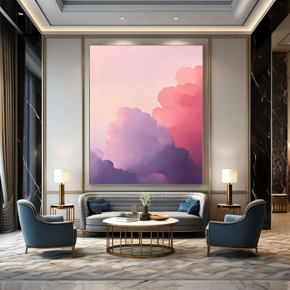 Pastel Clouds Dreamy Abstract Painting GAB0319