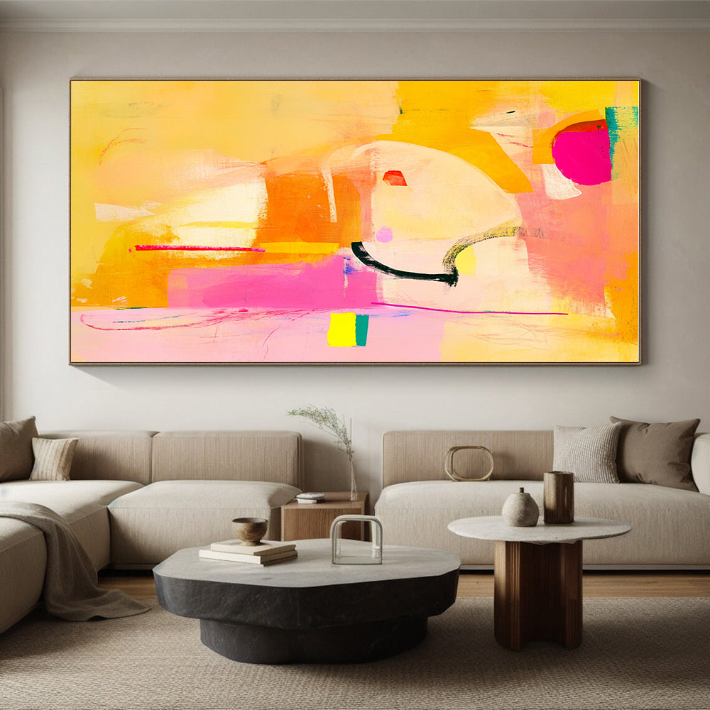 Bright Colorful Abstract Painting with Lively Energy WINK297