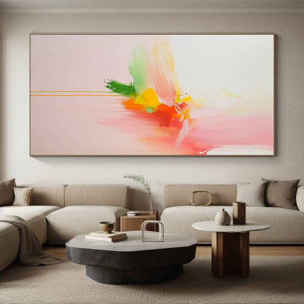 Soft Color Abstract Painting with Delicate Beauty WINK146