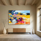 Vibrant Abstract Composition Painting for Creative Hubs YHT187