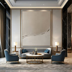 Minimalist Curved Line Abstract Painting for Contemporary Art Galleries GAB1275