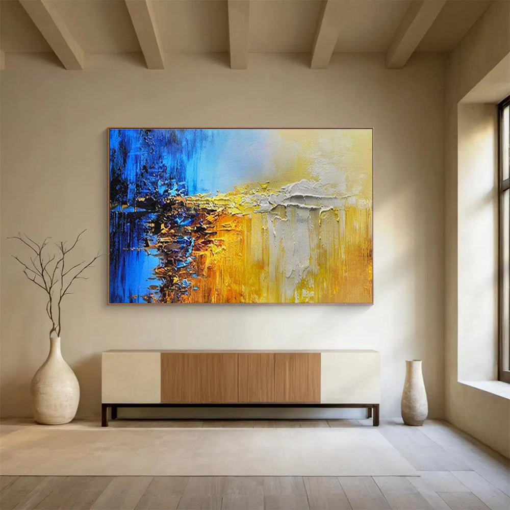 Color Fusion Abstract Painting for Artistic Studios YHT179
