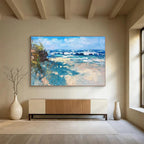 Beach Waves Abstract Painting for Surf Shop Lounges YHT438