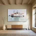 Impressionist Venice Scene Painting with Soft Blended Hues ABS568