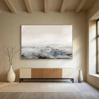 Misty Landscape Abstract Painting for Lakeside Retreats YHT136