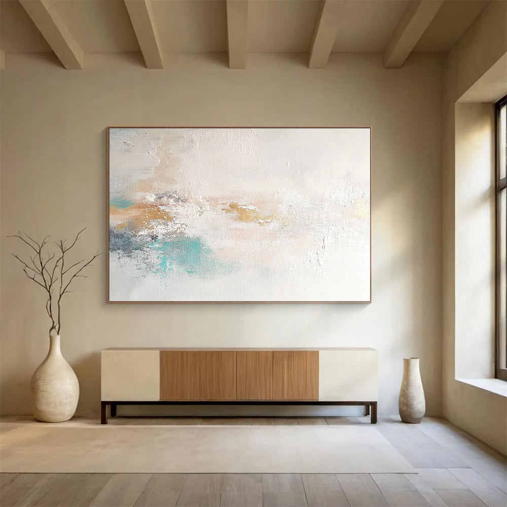 Soft Color Abstract Texture with Subtle Hues Abstract Painting ABS367