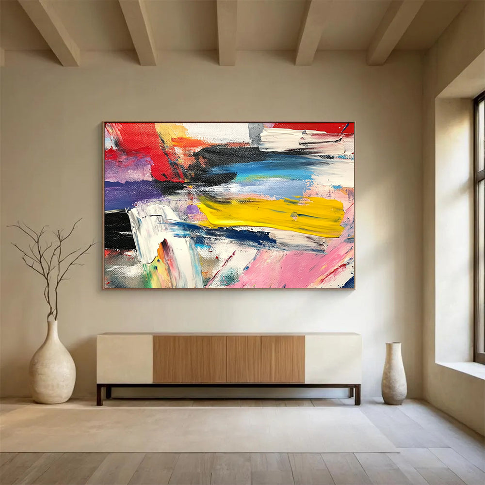 Bold Color Abstract - Chaos and Harmony ABS029