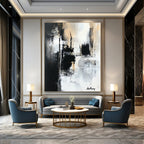 Monochrome Abstract by Anthony Painting for Industrial - Chic Home Offices GAB1195