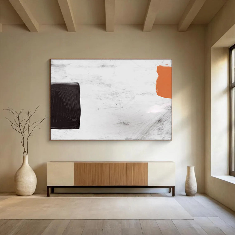Bold Block Abstract Painting for Modern Art Galleries YHT146