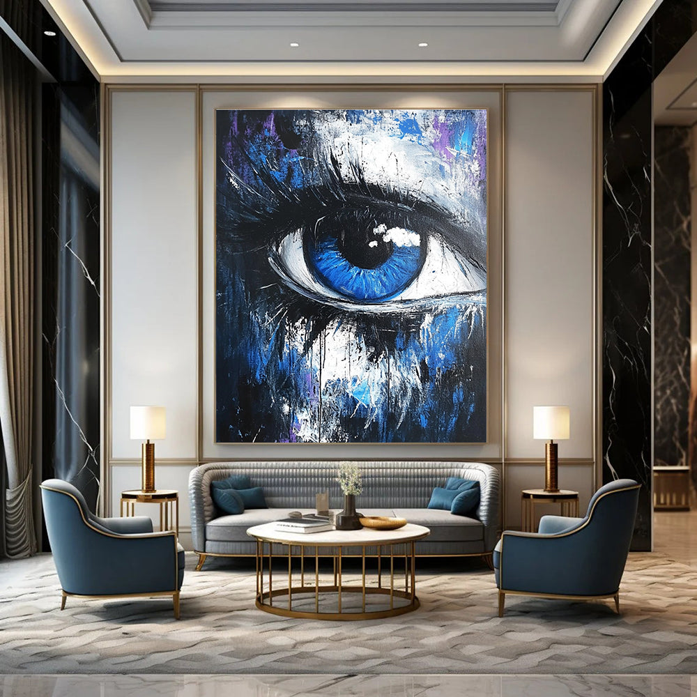Expressive Abstract Eye Painting for Art - Centric Studios GAB1119