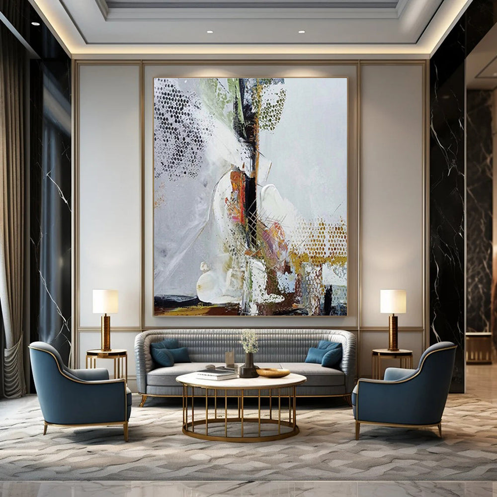 Intricate Abstract Design Abstract Painting for Modern Art Galleries HENG043