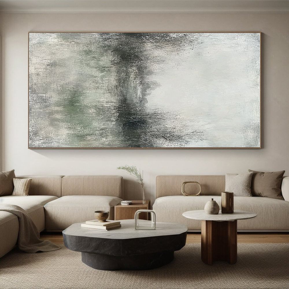 Misty Landscape Abstraction Painting with Ethereal Atmosphere WINK162