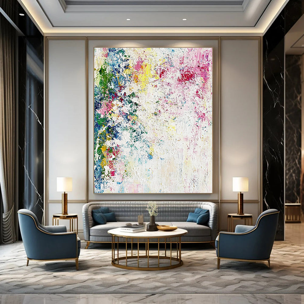Colorful Splatter Abstract Painting for Vibrant - Styled Studios GAB1060