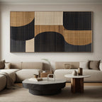 Mixed - Shape Abstract Painting with Neutral Tones WINK841