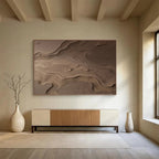 Sand Dune Abstract Painting for Nature - Inspired Spaces YHT094
