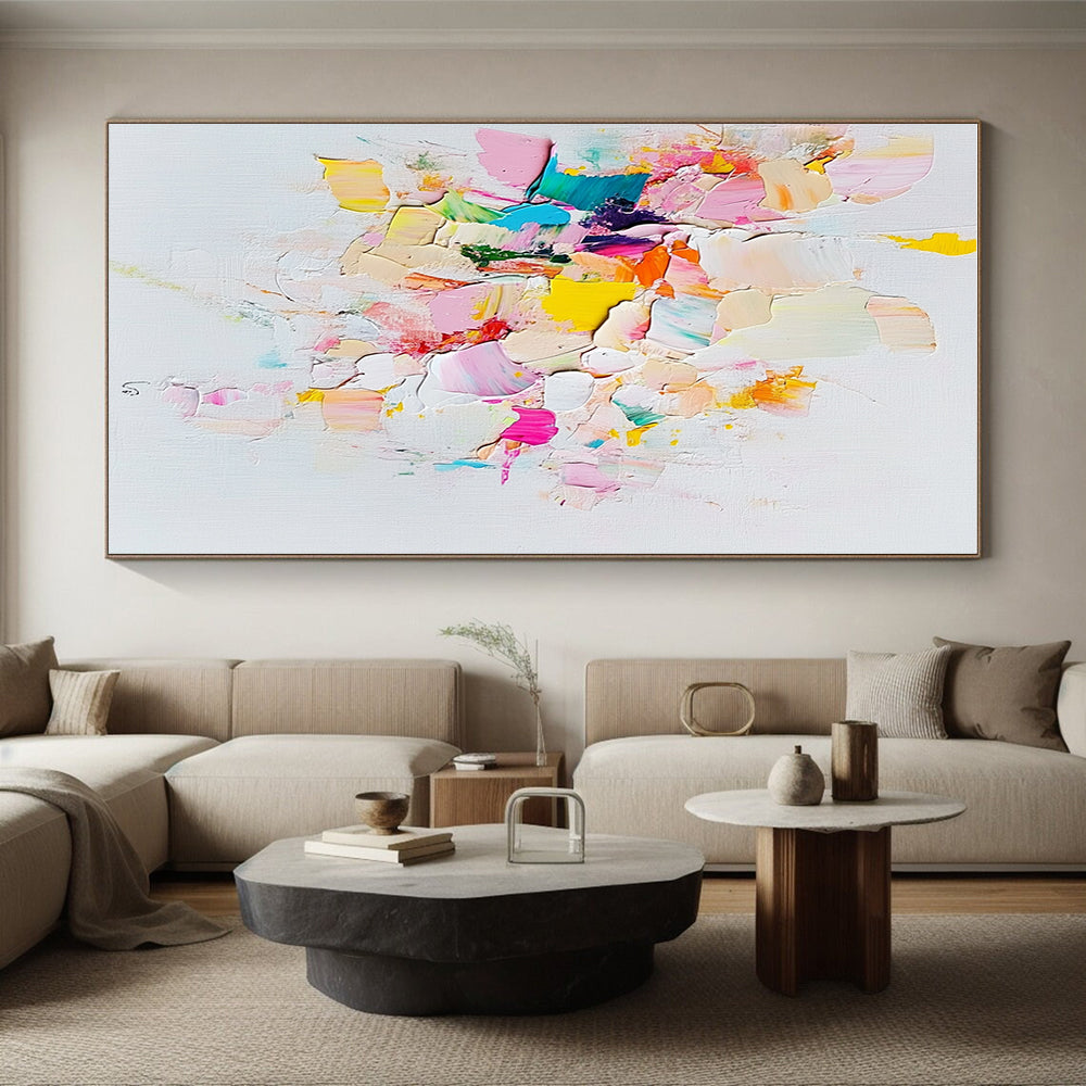 Pastel Colorful Abstract Painting with Playful Palette WINK657