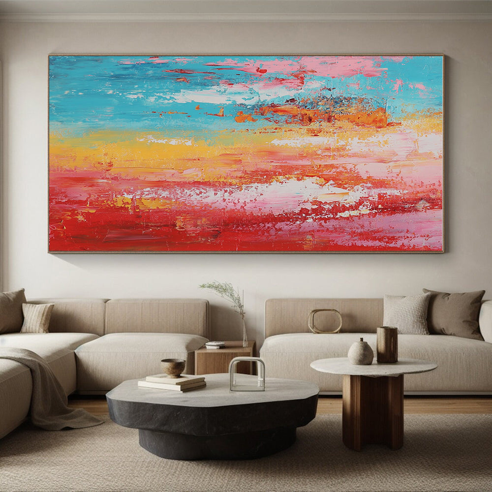 Pastel and Bright Abstract Painting with Cheerful Harmony WINK799