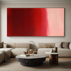 Red Gradient Abstraction Painting with Intense Emotion WINK167