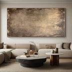 Textured Brown Background Abstract Painting with Rustic Charm WINK031