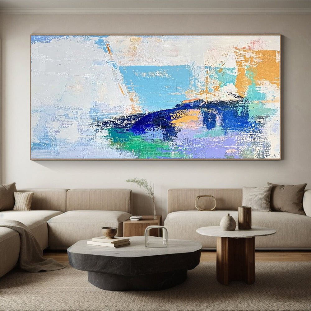 Colorful Portrait Abstract Painting with Expressive Hues WINK570