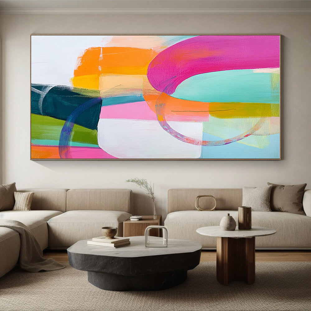 Colorful Abstract Forms Painting with Playful Creativity WINK144