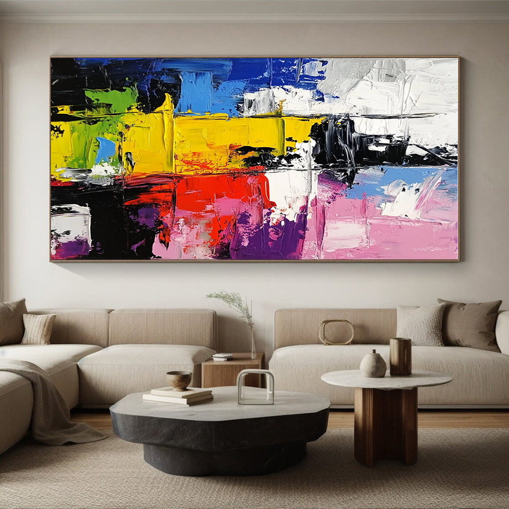 Colorful Block Abstract 2 Painting with Dynamic Layers WINK733
