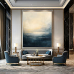 Calm Sea Horizon - Minimalist Seascape Abstract Painting GAB0582